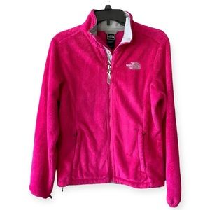 The North Face Osito Hot pink fleece zip up jacket